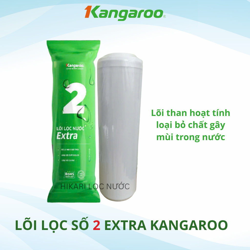 Combo 3 Lõi Lọc Nước Kangaroo Chính Hãng Thay Thế Được Cho Các Máy Lọc Nước RO Dùng Cốc 10 inch