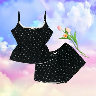 Set Bộ Ngủ Nữ 2 Dây Phôm Ôm Hoạ Tiếc [XmFamily] chất thun tăm mịn mát co giãn 4 chiều