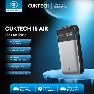 CUKTECH 15 SERIES Sạc Di Động 2C1A  | Bảo Hành 18 Tháng PB200U PB200P PB200 PB150S