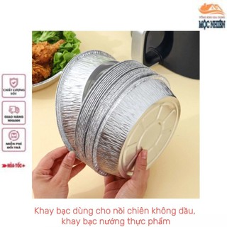 Combo 10 Khay bạc dùng cho nồi chiên không dầu, khay bạc nướng thực phẩm - đa năng, tiện dụng