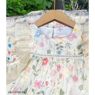 [ B&G ] Váy bé gái thiêu hoa thô boi cao cấp 2 lớp kết hợp phối ren, size bé từ 2-11y( 40kg )