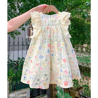 [ B&G ] Váy bé gái thiêu hoa thô boi cao cấp 2 lớp kết hợp phối ren, size bé từ 2-11y( 40kg )