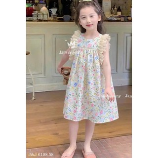 [ B&G ] Váy bé gái thiêu hoa thô boi cao cấp 2 lớp kết hợp phối ren, size bé từ 2-11y( 40kg )