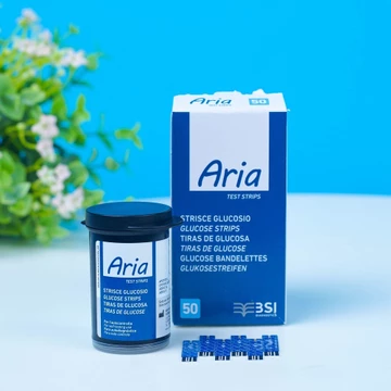 Que Thử Đường Huyết Aria Dùng Cho Máy Đo Đường Huyết Aria, Que Thử Tiểu Đường ARIA