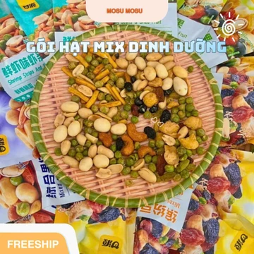 Hạt Ngũ Cốc Mix Trái Cây Sấy, Hạt Đậu Dinh Dưỡng Mix Vị, Hạt Dinh Dưỡng Mix Trái Cây Sấy- 32 Gói