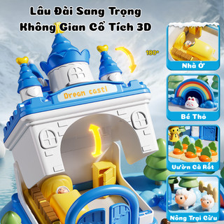Đồ Chơi Lâu Đài Công Chúa Dream Castle Di Chuyển Búp Bê Từ Tính, Mô Phỏng Lâu Đài Cổ Tích Cho Bé Phát Triển Tư Duy
