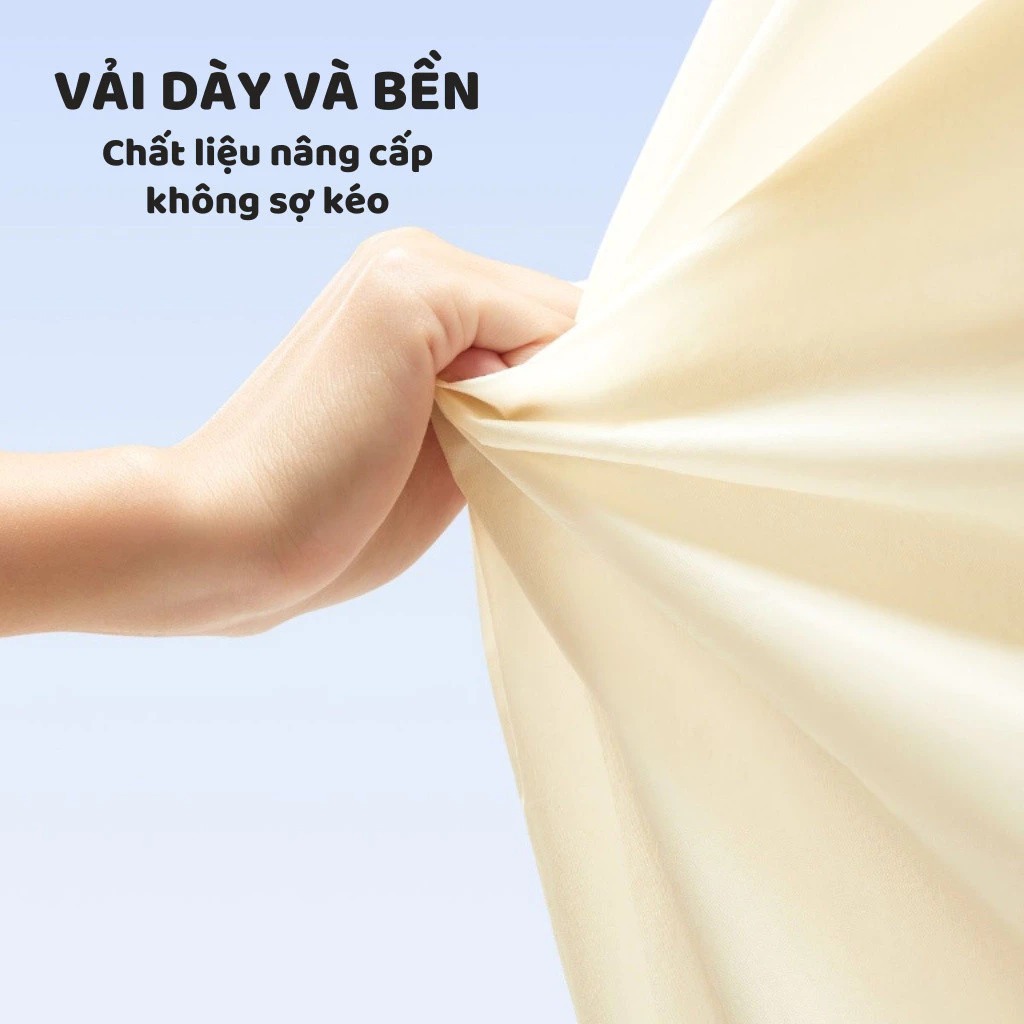 Áo Mưa 1 Người (Bít Toàn Thân) - Vải Poly Mỏng Mềm, Không Thấm, Không Mùi Dùng Nhiều Lần (tiết kiệm)