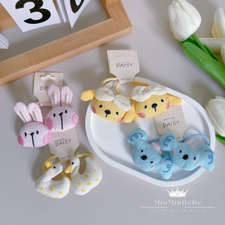 Set dây buộc tóc hình thú nhồi bông dễ thương cho bé