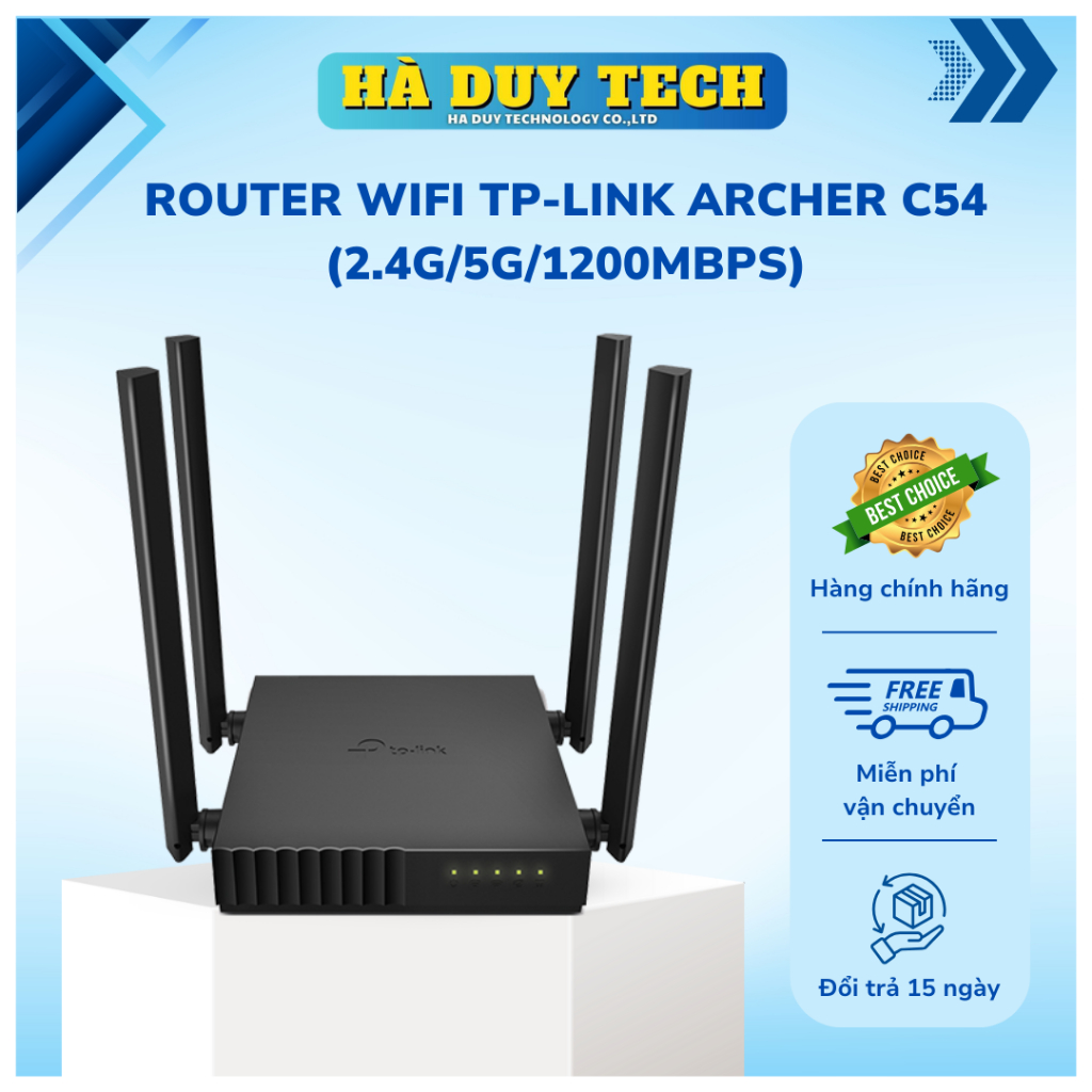 ROUTER WIFI TP-LINK ARCHER C54 (2.4G/5G/1200Mbps) - Chính Hãng - BH 24T ...