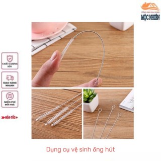 Combo 5 Dụng cụ cọ vệ sinh ống hút, chất liệu thép không gỉ - tiện dụng. siêu bền