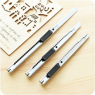 Combo 3 Dao rọc giấy chất liệu thép không gỉ - nhỏ gọn, tiện dụng