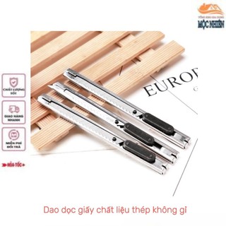 Combo 3 Dao rọc giấy chất liệu thép không gỉ - nhỏ gọn, tiện dụng