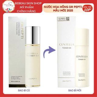 Nước Hoa Hồng Dưỡng Da Căng Bóng Dr.Pepti Centella Toner Nhập Khẩu Chính Hãng 180ml - Bebeau
