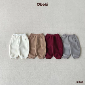 Quần Nỉ Lông Dáng Bom Gấu Obebi Phong Cách Hàn Thoải Mái Cho Bé Trai Bé Gái từ 8-23kg Q240