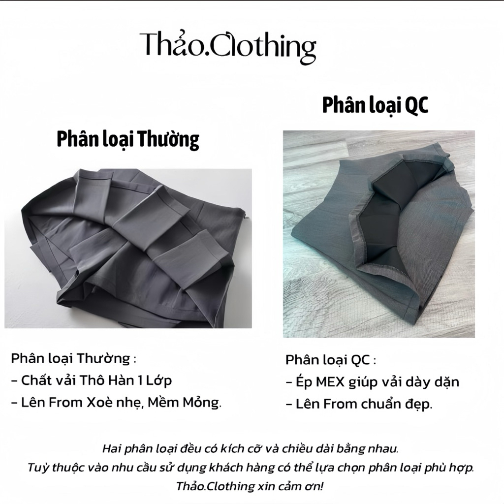CHÂN VÁY XẾP LY TO CHẤT ÉP MÙNG 2Lớp Dày Dặn Có Quần Bảo Hộ - Thảo.Clothing S023 nữ