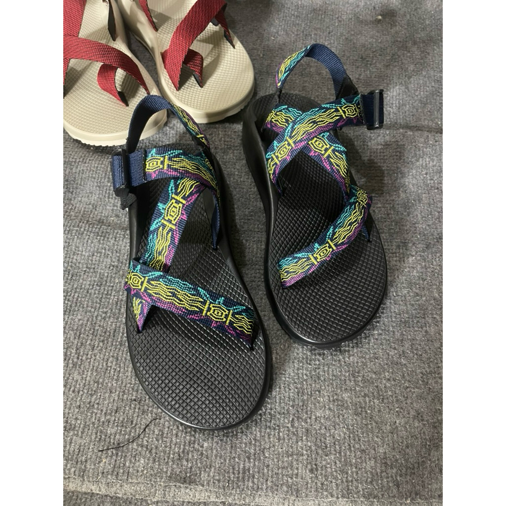 Giầy sandal chaco ( 38 - 43 ) Màu dây thổ cẩm tím xanh