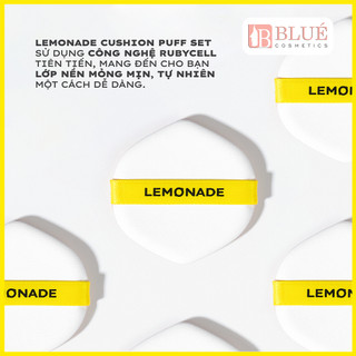 Bộ 3 Bông Phấn Tán Nền Lemonade Cushion Puff Set (3pcs)