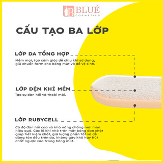 Bộ 3 Bông Phấn Tán Nền Lemonade Cushion Puff Set (3pcs)