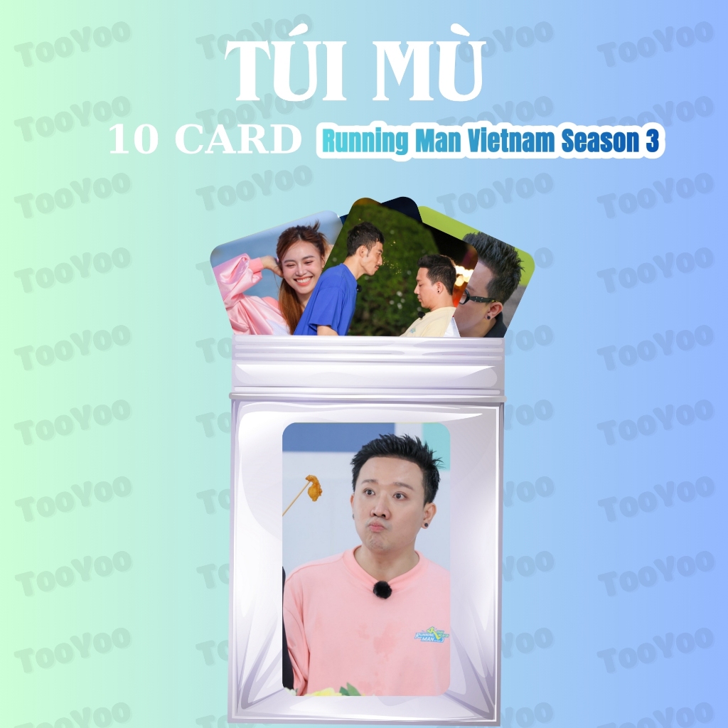 Túi mù 10 card Running Man Việt Nam bo góc TooYoo CARD0314 | Shopee ...
