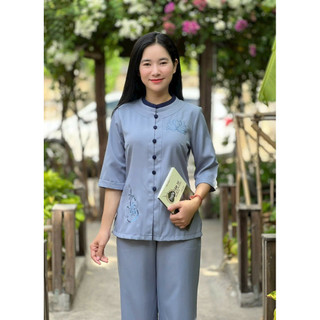 Trụ Tròn Phối Lụa Hàn AnNhiên #Quần Áo Nữ Jacket Top Kem Dress Women