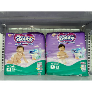 [COMBO 2 GÓI TẶNG 1B KHĂN ƯỚT HOẶC 1BĂNG QUẦN 2M] Tã quần Bobby Ultra đủ size M96, L88, XL74, XXL68 - Lê Minh Hương Shop
