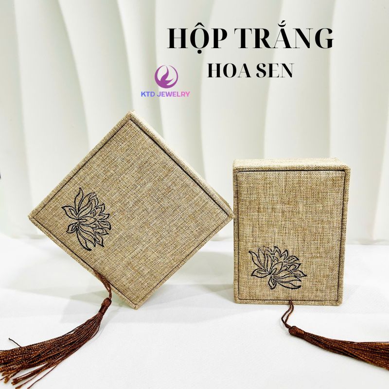 Hộp gấm KATEDA Để Đựng Vòng Tay Trang Sức Kích Thước 10x10 cm
