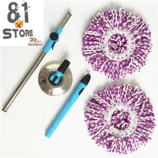 AMZO_MIẾNG BÔNG LAU NHÀ 360 ĐỘ THAY THẾ, VẢI SIÊU THẤM HÚT, GẮN VỪA MỌI CÂY LAU NHÀ