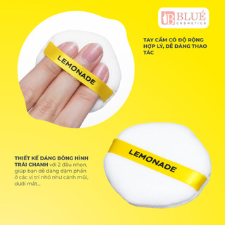 Bộ 2 bông phấn phủ chuyên nghiệp Lemonade Loose Powder Puff Set (2pcs)