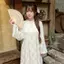 CÓ BIGSIZE - Áo dài lụa THỌ DƠI in chi tiết 3D phối phụ kiện cổ kèm quần Satin AD213