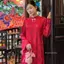 CÓ BIGSIZE - Áo dài lụa THỌ DƠI in chi tiết 3D phối phụ kiện cổ kèm quần Satin AD213