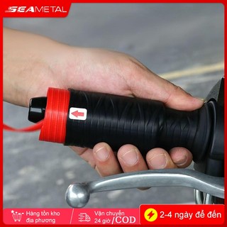 SEAMETAL Silicone Xe Máy Tay Lái Bao Tự Thu Nhỏ Chống Trơn Trượt Chống Rung Xe Máy Tay Cầm Bao Da Bảo Vệ Đa Năng