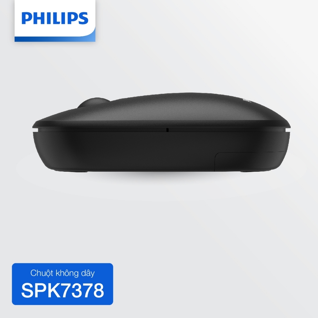 Chuột không dây Philips SPK7378 Chính Hãng – Kết nối 2.4GHz ổn định, thiết kế nhỏ gọn, pin bền