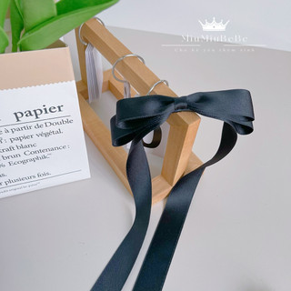 Kẹp nơ ĐUÔI DÀI lụa hàn cho bé