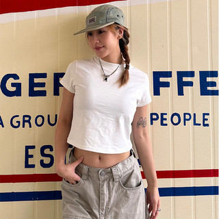 áo croptop ôm body nữ trắng áo thun babytee local brand eleclassm
