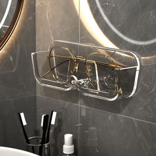 Hộp Giá Đỡ Mắt Kính Dán Tường Màu Trắng Thiết Kế Dán Tường Không Cần Khoan Đục Tiện Lợi 88524