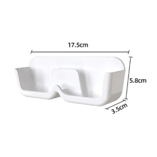 Hộp Giá Đỡ Mắt Kính Dán Tường Màu Trắng Thiết Kế Dán Tường Không Cần Khoan Đục Tiện Lợi 88524