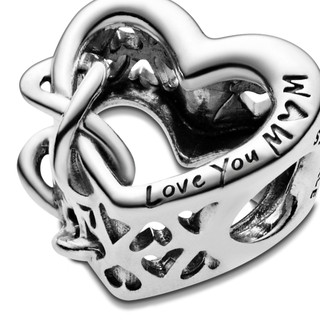 Charm Bạc Pandora Moments Hình Trái Tim Vô Cực - Love You Mom Infinity Heart Charm