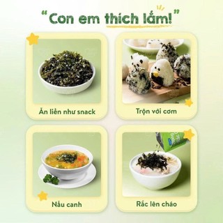 Rong biển rắc cơm cho bé Mawmmy ít mặn, không tanh, tăng hương vị cho bé, phù hợp cho bé 6 t tuổi