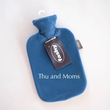Túi chườm Fashy nhập khẩu Đức size 2L bọc len xốp màu xanh - túi chườm nóng lạnh - túi chườm bụng kinh