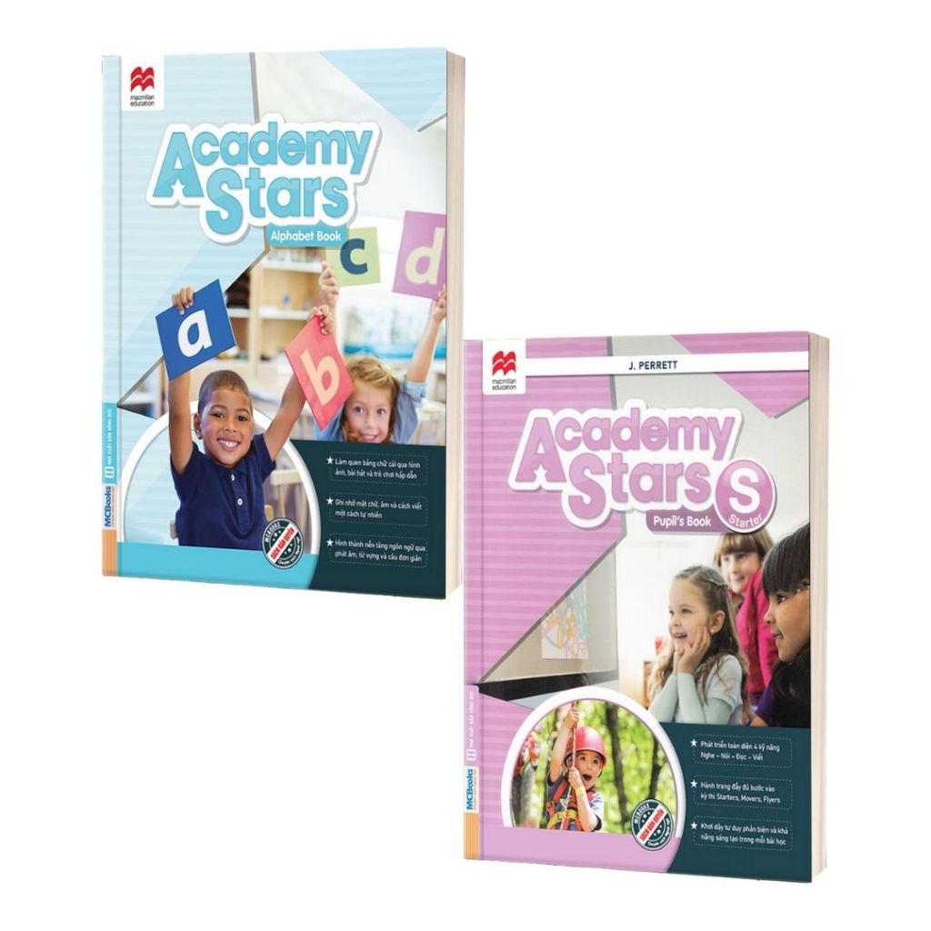 Sách - Academy Stars Pupil’s Book + Workbook - Sách học tiếng Anh cho trẻ chuẩn Cambridge