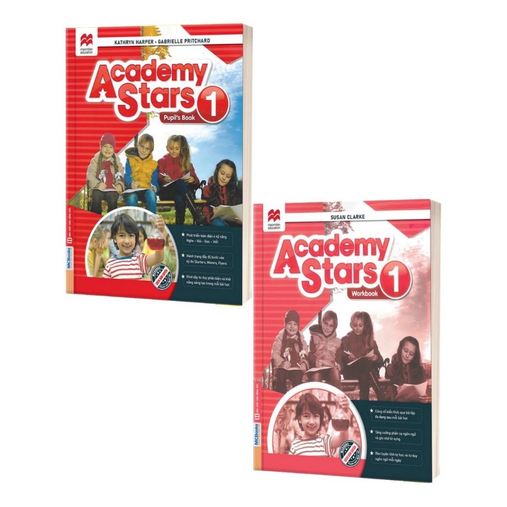 Sách - Academy Stars Pupil’s Book + Workbook - Sách học tiếng Anh cho trẻ chuẩn Cambridge