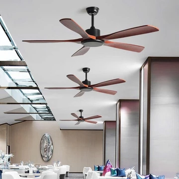 Quạt trần cánh gỗ,Quạt trần 5 cánh gỗ thật siêu êm mát động cơ DC lõi đồng phù hợp mọi không gian