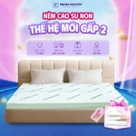 Nệm cao su non thế hệ mới gấp 2 Trung Nguyên, nệm gấp gọn tiện lợi, êm ái, đàn hồi thoáng khí đủ kích thước theo yêu cầu — ảnh 1