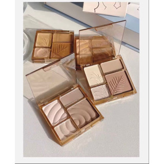 Bảng Phấn Trang Điểm Bắt Sáng Tạo Khối 4 ô Tự Nhiên Mền Mịn CONTOUR HIGHLIGHTER BLUSHER