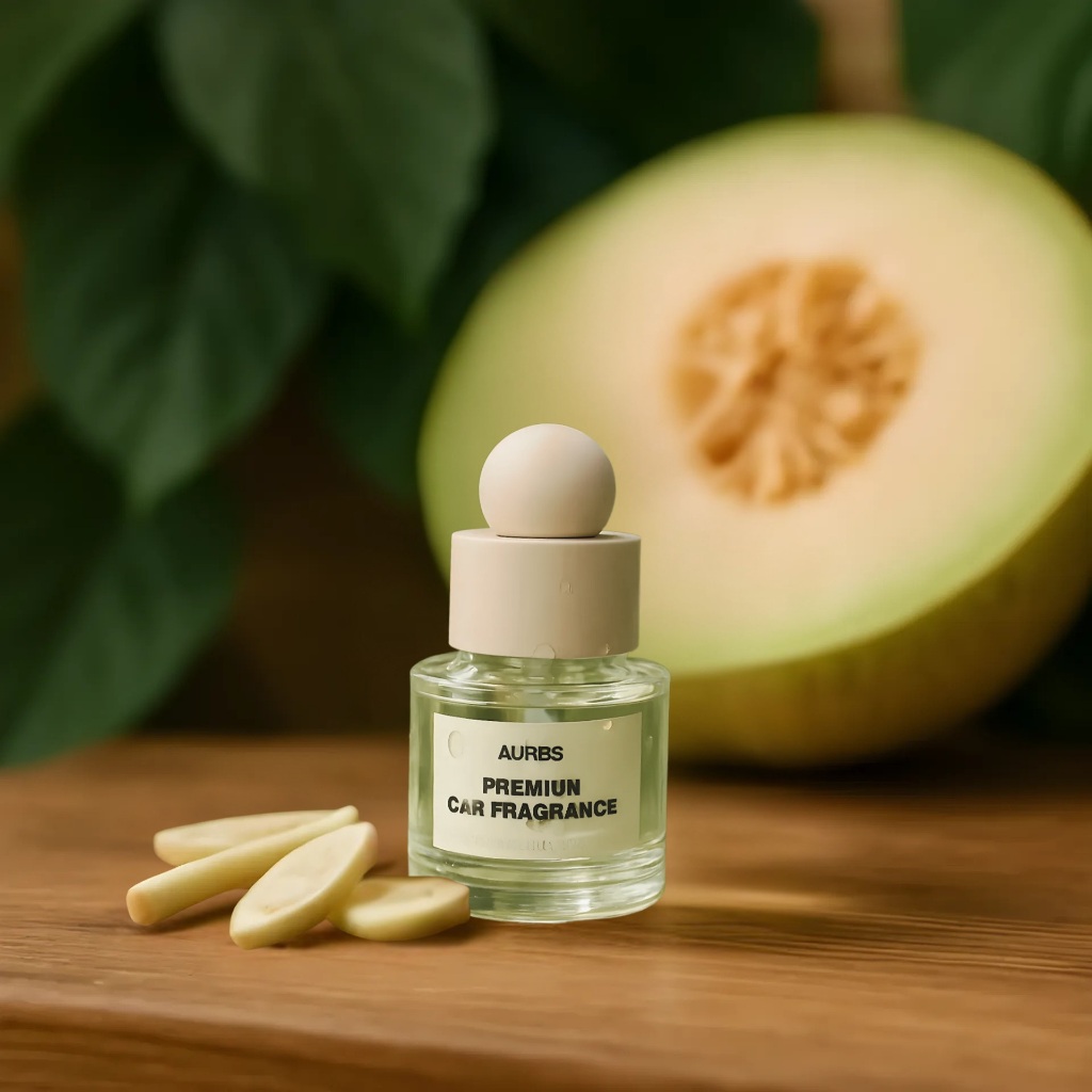 Combo 2 Lọ Nước Hoa Ô Tô Hương Dưa Gang + Sả Chanh 50ml Cao Cấp - Nước Hoa Ô Tô Khử Mùi, Chống Say Xe, Mùi Hương ThChanh