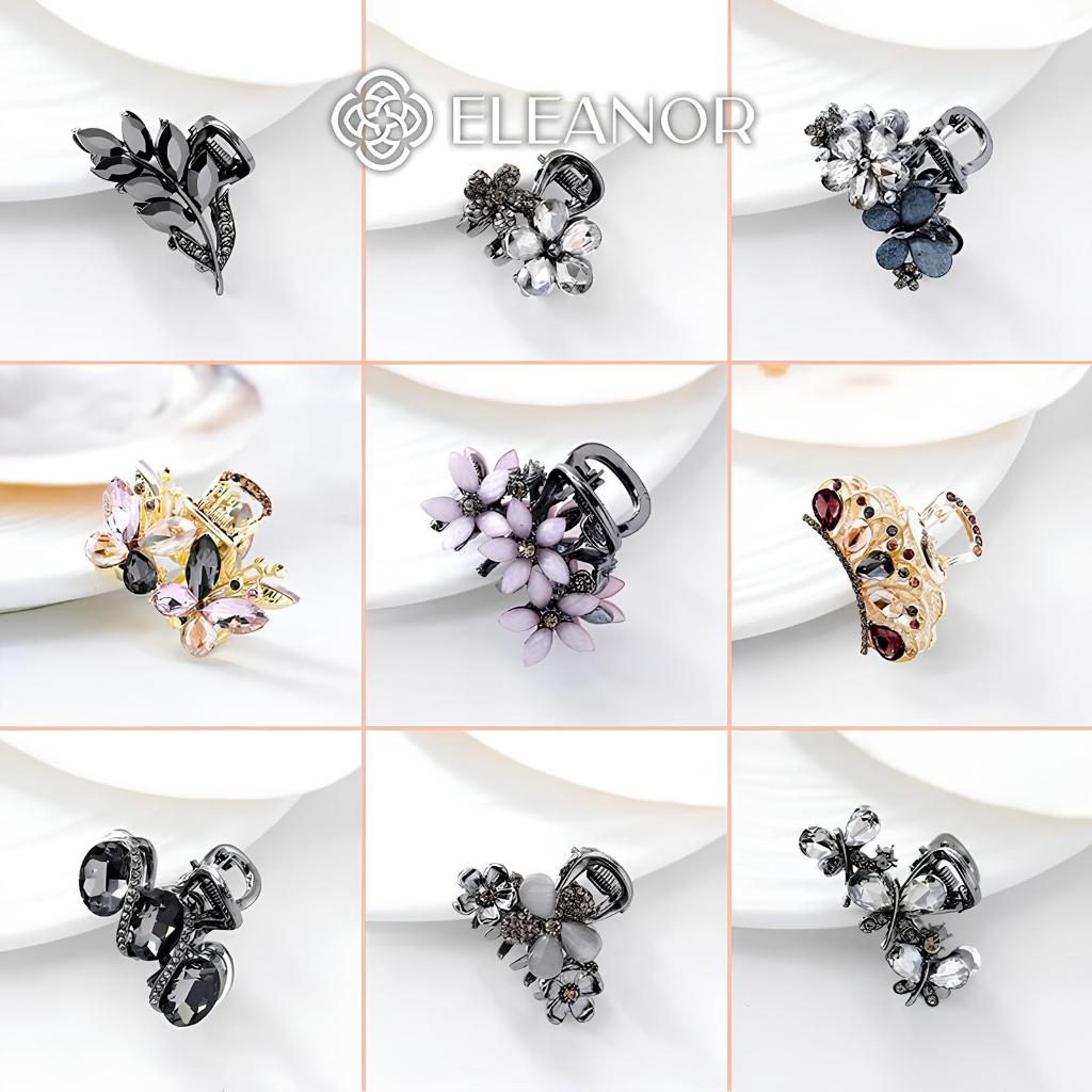 Kẹp tóc nữ càng cua Eleanor Accessories đính đá đa dạng kiểu dáng phụ kiện tóc kẹp tóc 11048
