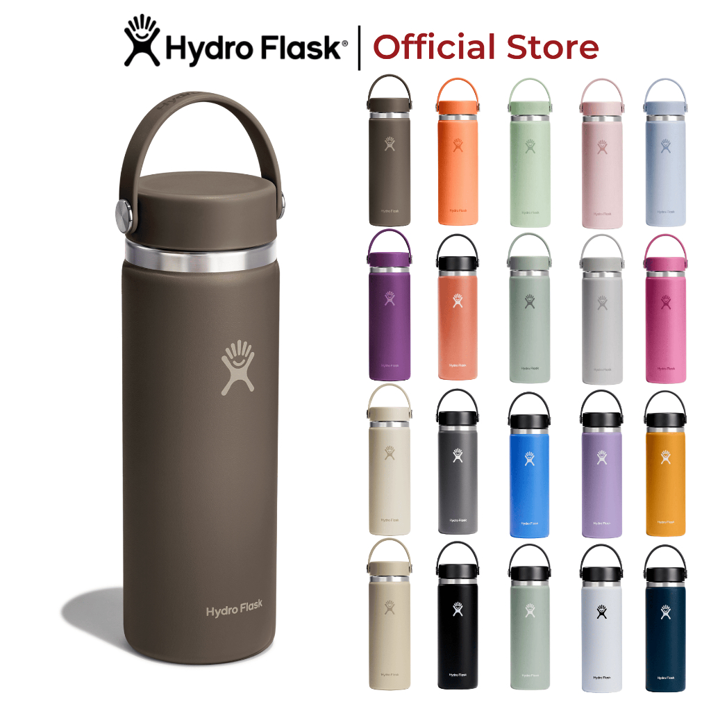 Bình giữ nhiệt Hydro Flask 591ml Wide Flex Cap 20 oz chính hãng, nắp vặn kín, giữ nhiệt tốt