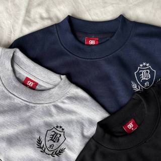 Áo Nỉ Sweater Thêu Archive Garments 98stu Form Boxy Chất Nỉ vải mịn mát không đổ lông