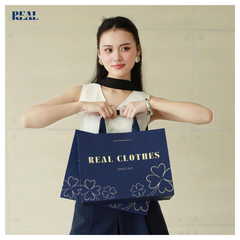 Túi giấy - túi tặng quà Real Clothes, sang trọng, chắc chắn