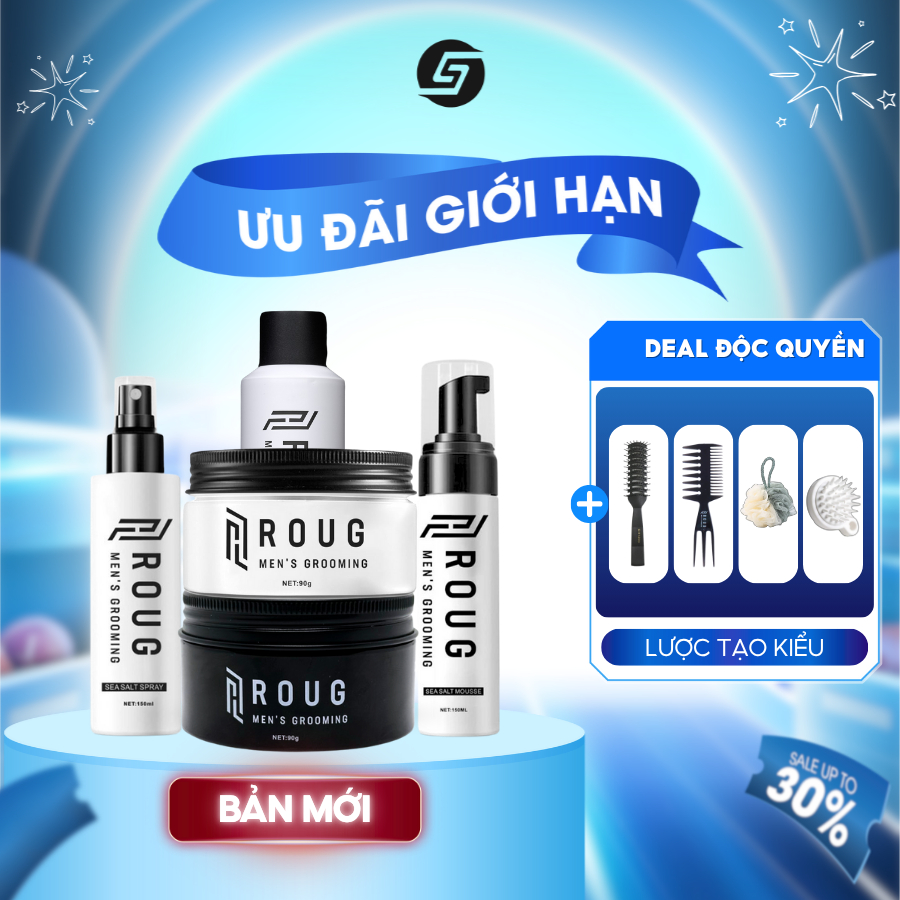 [VERSION 4] FULL COMBO ROUG - Sáp vuốt tóc Matte Clay, Matt Clay, Bọt ...
